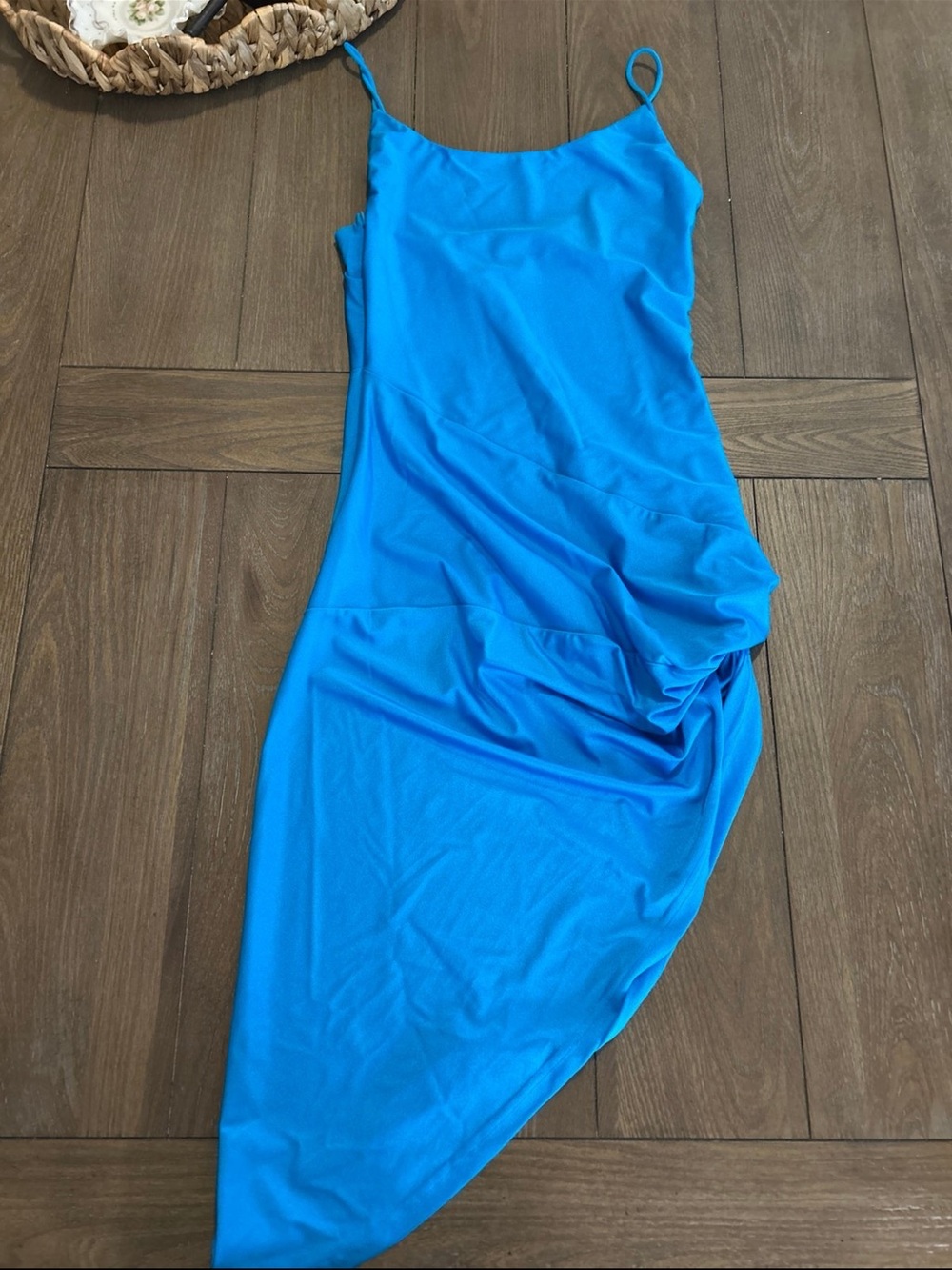 superdown Bright Turquoise Slip Dress